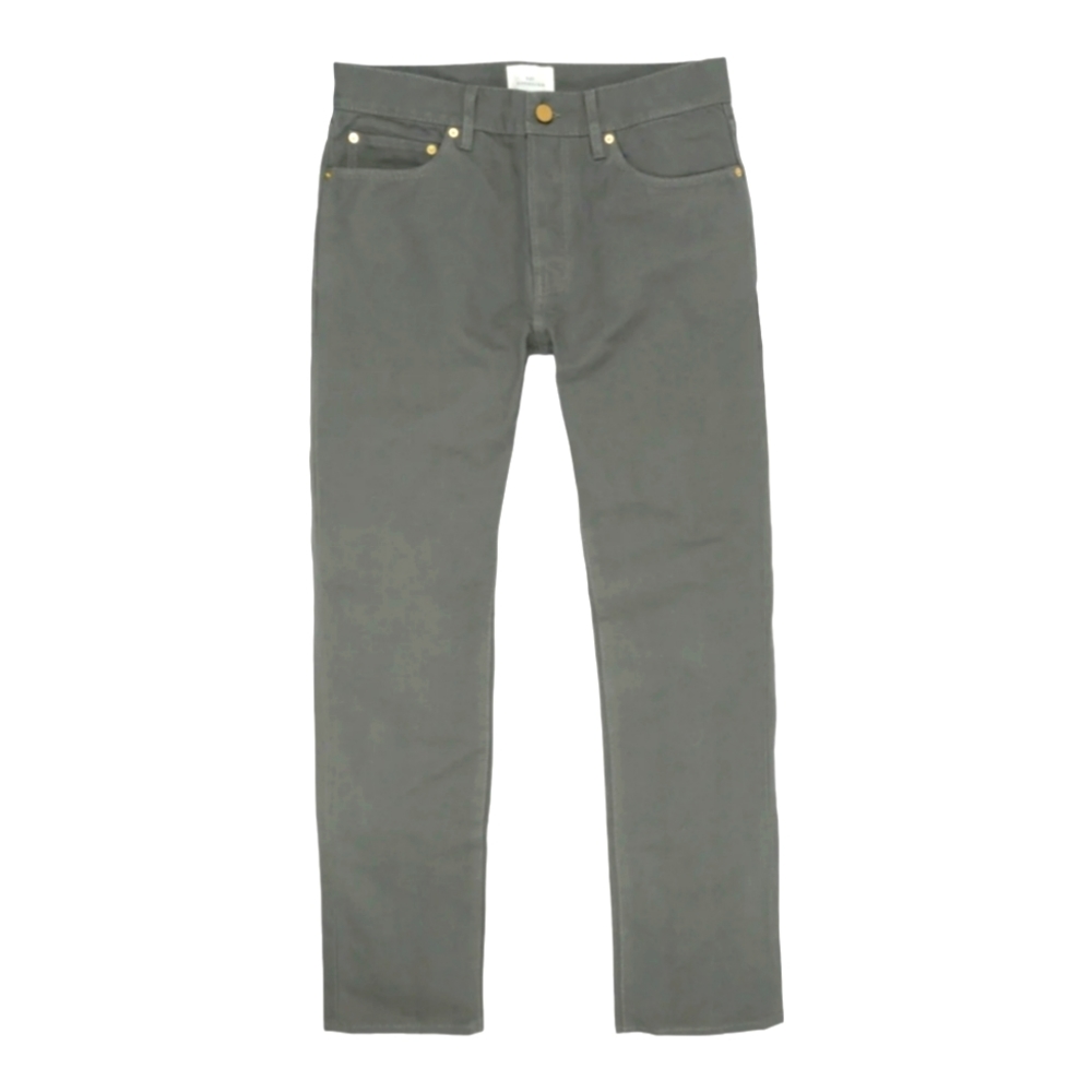 Sid Mashburn Straight Leg 5 Pocket Jeans in Moss Canvas